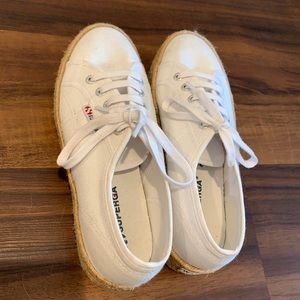 Superga white shoes (used)